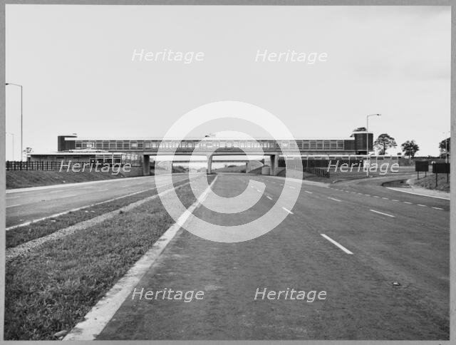 M6 Motorway, Keele Service Area, Keele, Newcastle-under-Lyme, Staffordshire, 17/06/1963. Creator: John Laing plc.