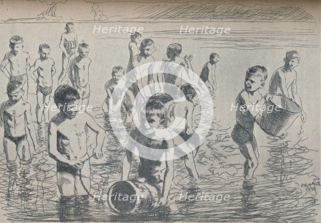 'Boys Bathing', c1911. Artist: Philipp Franck.