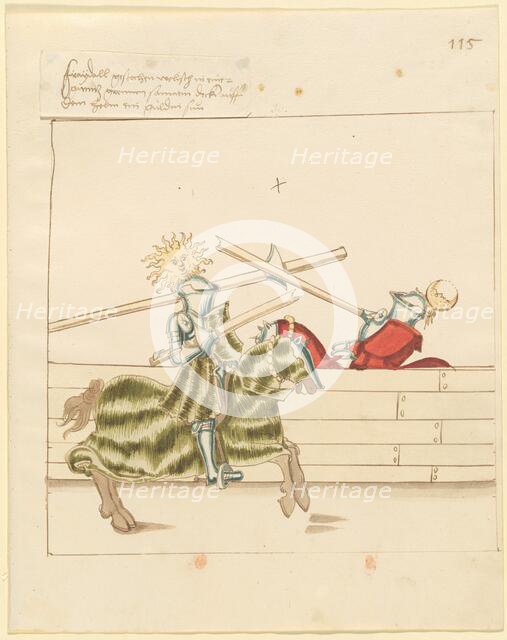 Freydal, The Book of Jousts and Tournament of Emperor Maximilian I: Combats...Plate 103, c. 1515. Creator: Unknown.
