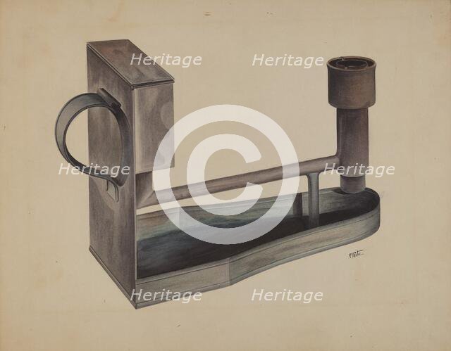 Economy Lamp, c. 1937. Creator: Edward White.