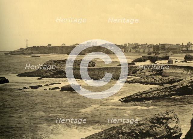 'Biarritz - La Digue de la Cafetiere, c1930. Creator: Unknown.