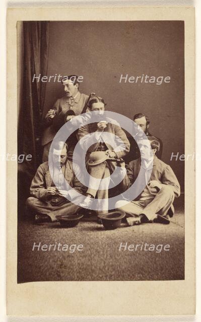 Tom Wharton, Tom Christie, James Tindall-William Hebden, Hiram Cranshaw, about 1865. Creator: Beckett & Willis.