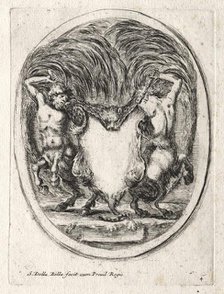 New Model for a Cartouche, 1647. Creator: Stefano Della Bella (Italian, 1610-1664).