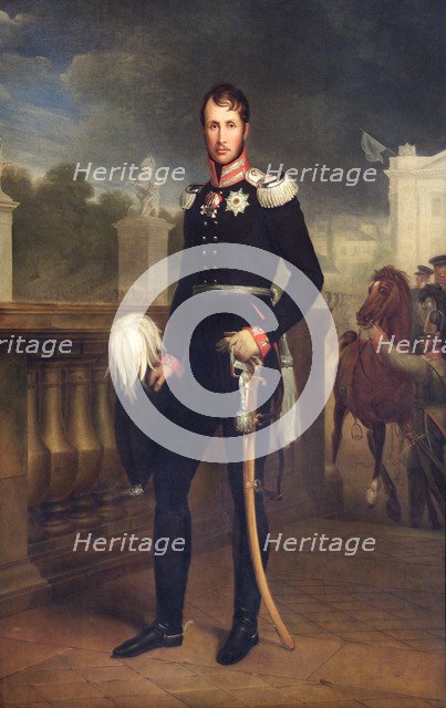 Portrait of King Frederick William III of Prussia, 1818. Artist: Wilhelm Friedrich Herbig.