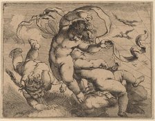 Three Flying Putti. Creator: Cornelis Schut I.