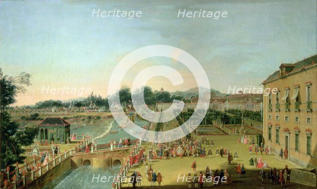 Ferdinand VI and Barbara of Braganza in the Aranjuez gardens, 1756.