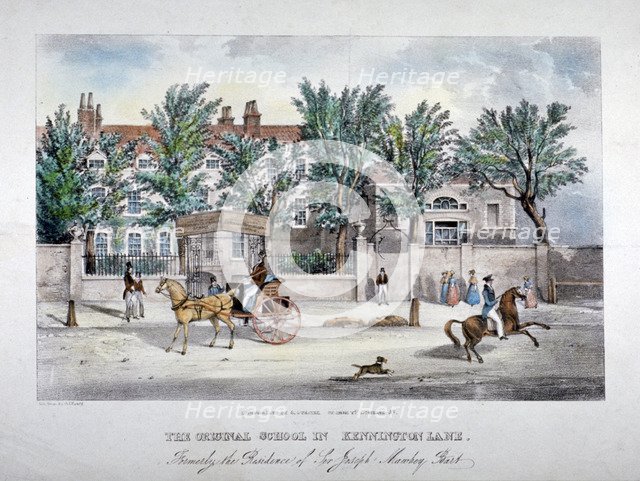 The Licensed Victuallers' School, Kennington Lane, Lambeth, London, c1841.       Artist: GF Bragg