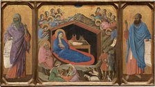 The Nativity with the Prophets Isaiah and Ezekiel, 1308-1311. Creator: Duccio di Buoninsegna.