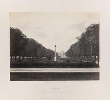 Avenue de l'Observatoire (Luxembourg), c. 1867. Creator: Charles Soulier.