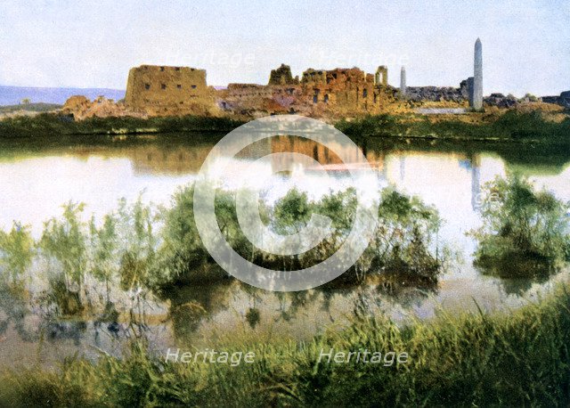 General View of the Grand Temple of Amen Ra, Egypt, 20th Century. Artist: Unknown