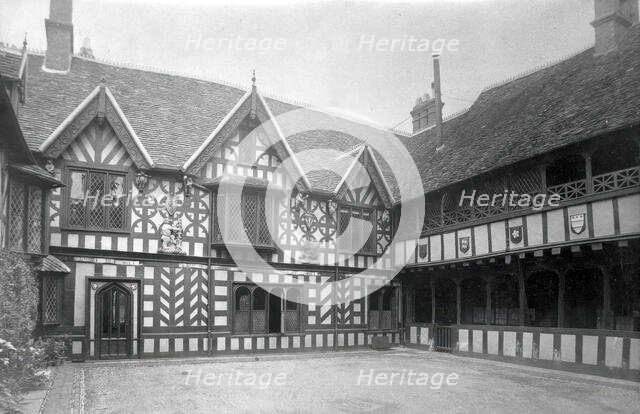 Leicester's Hospital, Warwick: the courtyard, c1890s. Creator: Unknown.