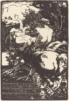 Centaur (Le centaure), 1896. Creator: Auguste Lepere.