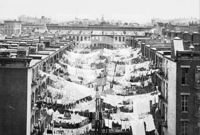 A Monday washing, New York City, c1900. Creator: Unknown.