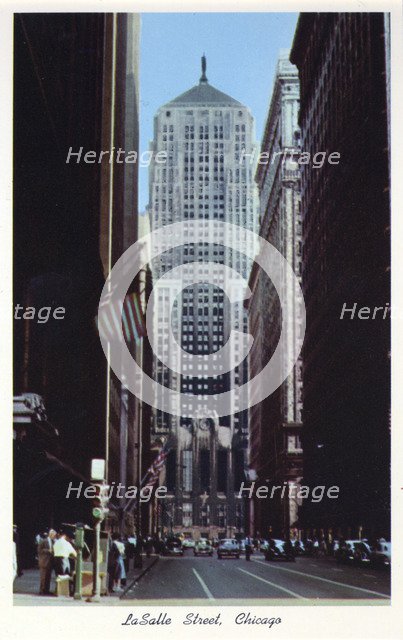 LaSalle Street, Chicago, Illinois, USA, 1954. Artist: Unknown