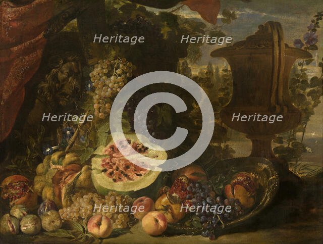 Still Life with Fruit, mid-late 17th century. Creator: David de Coninck.