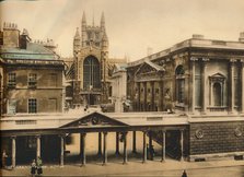 The Grand Pump Room, Bath, Somerset, c1925. Artist: Unknown