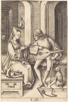 The Lute Player and the Singer, c. 1495/1503. Creator: Israhel van Meckenem.