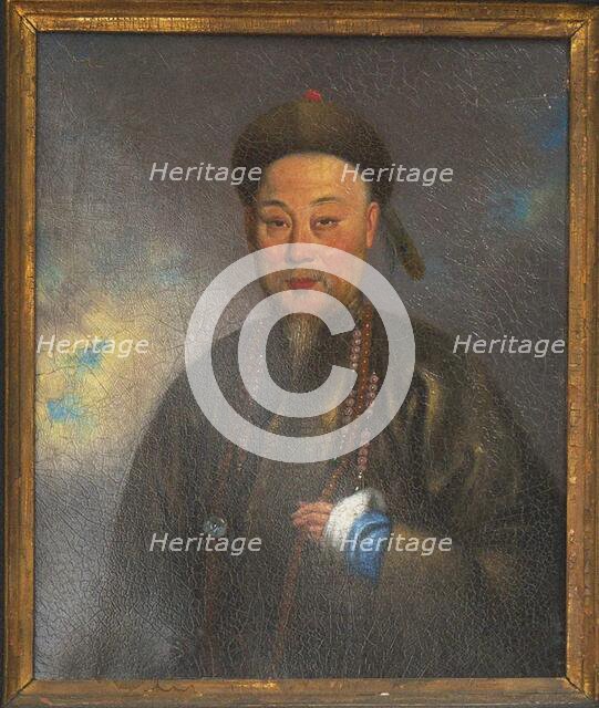 Portrait of Lin Zexu (1785-1850). Creator: Lam Qua (1801-1860).