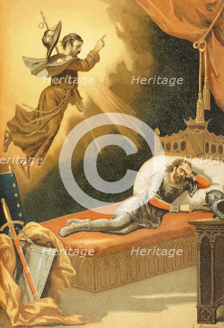 Don Ramiro's dream, 1888.  Creator: Juan Alaminos.