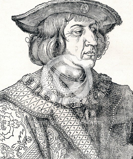 'Portrait of Emperor Maximilian I', 1511, (1906). Artist: Albrecht Durer.
