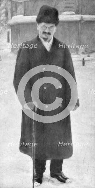 Leon Trotsky at Brest-Litovsk, 7th January 1918, (1929). Artist: Unknown