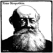 Peter Kropotkin, Russian anarchist, c1920. Artist: Unknown