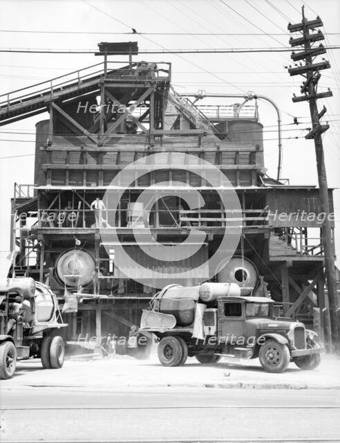 Concrete mixing plant, Birmingham, Alabama, 1936. Creator: Dorothea Lange.