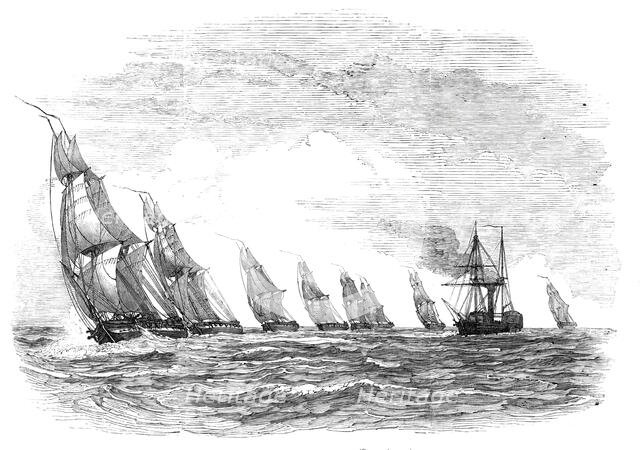 The Experimental Brig Squadron, 1844. Creator: Unknown.