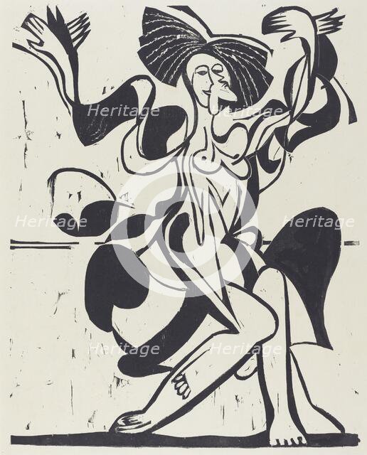 Mary Wigman's Dance, 1933. Creator: Ernst Kirchner.