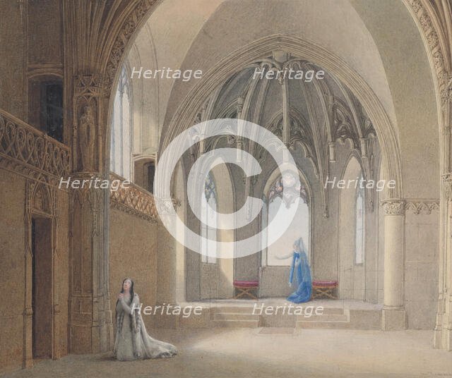 Anne, ma soeur Anne, ne vois-tu rien venir?, 1817. Creator: Auguste Garneray.