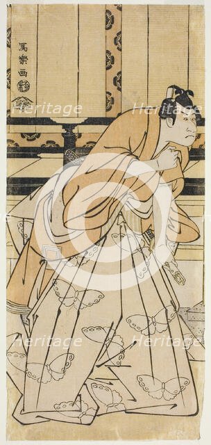 The Actor Ichikawa Danjuro Vl as Soga no Goro Tokimune (Rokudai-me Ichikawa..., 1795 (Kansei 7). Creator: Toshusai Sharaku.