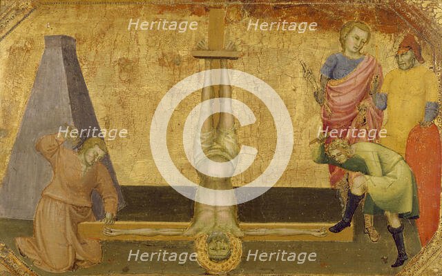 The Crucifixion of Saint Peter, c1390. Creator: Lorenzo Monaco.