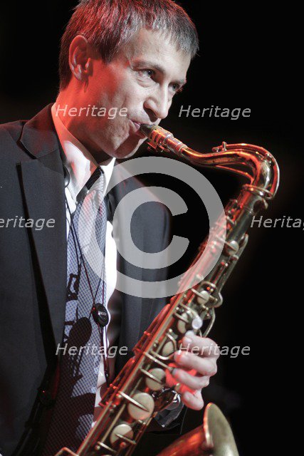 Dave O'Higgins, 2010. Artist: Alan John Ainsworth.