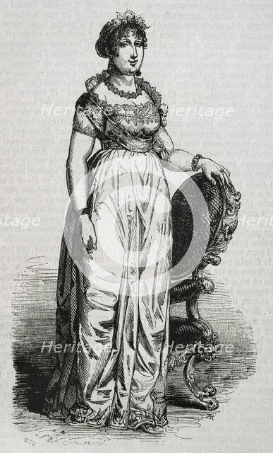 Maria Antonia of Naples and Sicily, (1784-1806), Princess of Asturias as the first wife of..., 1853. Creator: Bernardo Rico.