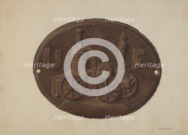 Firemark, 1935/1942. Creator: Alf Bruseth.