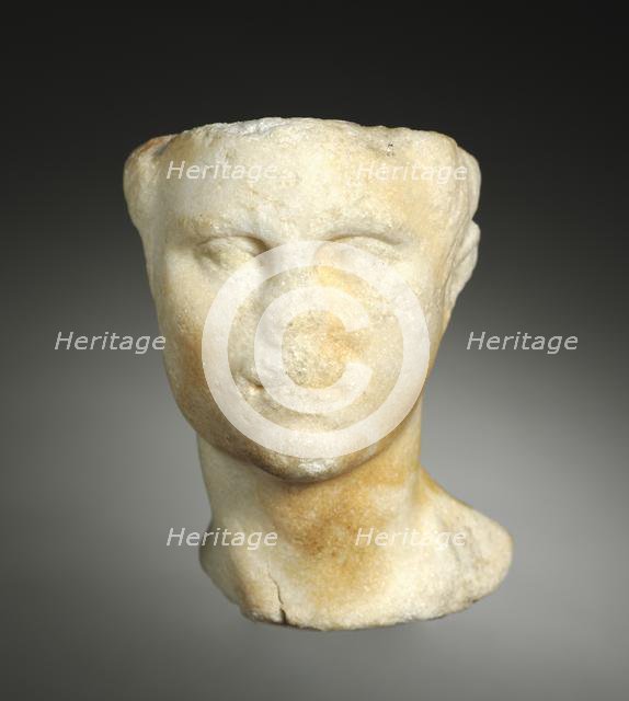 Fragment: Head of a Man, 100 B.C. - A.D. 100. 100 B.C. - A.D. 100. Creator: Unknown.