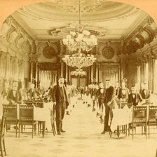 'The Great Dining Hall, Windsor Hotel, said to be the finest in the World, Montreal, Canada', 1894. Creator: BW Kilburn.