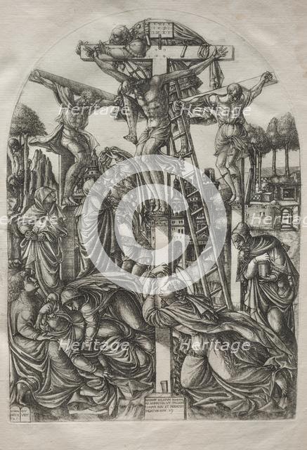 Christ on the Cross between the Two Thieves, before 1561. Creator: Jean Duvet (French, 1485-1561).