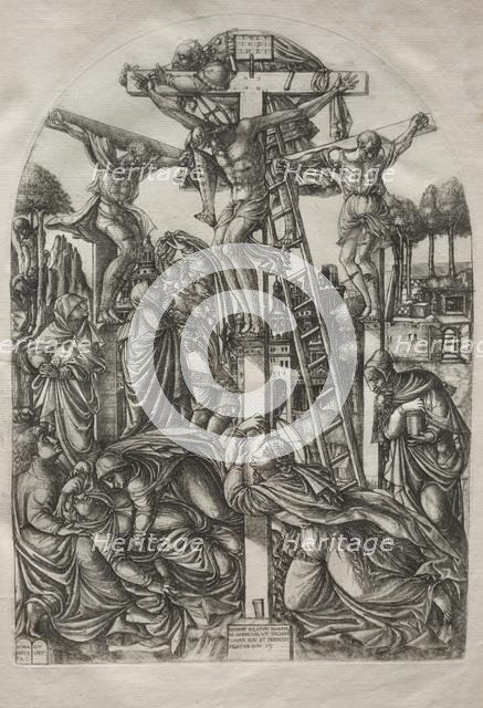 Christ on the Cross between the Two Thieves, before 1561. Creator: Jean Duvet (French, 1485-1561).
