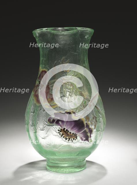 Vase, c. 1900. Creator: Emile Gallé (French, 1846-1904).