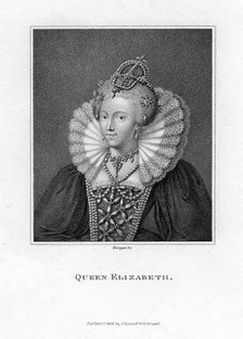Elizabeth I of England, (1806).Artist: Bocquet