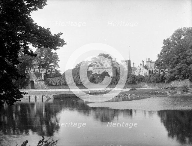 The Palace House viewed across the river, Beaulieu, Hampshire, 1890. Artist: Henry Taunt