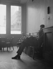 Spectators in committee room during session of Chicago board of aldermen, Chicago, Illinois, 1939. Creator: Dorothea Lange.