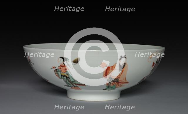 Bowl with Eight Immortals, 1662-1722. Creator: Unknown.