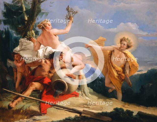 Apollo Pursuing Daphne, c. 1755/1760. Creator: Giovanni Battista Tiepolo.