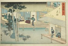 Ishibe—No. 52, from the series "Fifty-three Stations of the Tokaido (Tokaido gojusan..., c. 1847/52. Creator: Ando Hiroshige.