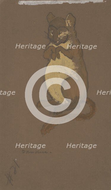 Dormouse (costume design for Alice-in-Wonderland, 1915). Creator: William Penhallow Henderson.