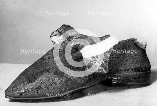 Shoe, England, 17th century. Creator: Unknown.