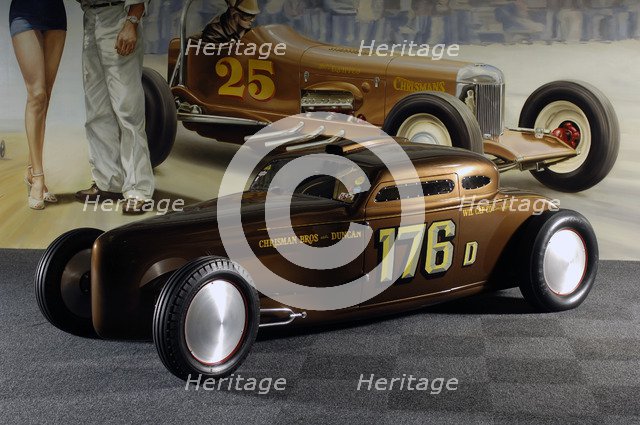 Chrisman Bonneville coupe 331 1951. Artist: Simon Clay.