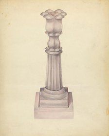 Candlestick, c. 1940. Creator: John Tarantino.